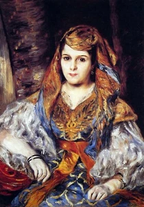 Algerian Woman by Pierre-Auguste Renoir Giclee Fine Art Print Repro on Canvas - Picture 1 of 1