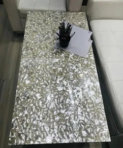 Mother Of Pearl Coffee Dining Table Top, Natural Sea Mop Random Work Table Deco - Picture 1 of 7