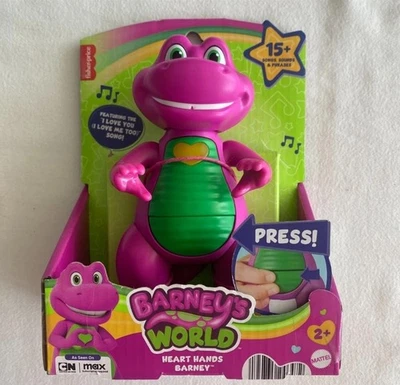Figura de juguete Fisher-Price Barney’s World Heart Hands Barney con música y luces Foto 1 de 3