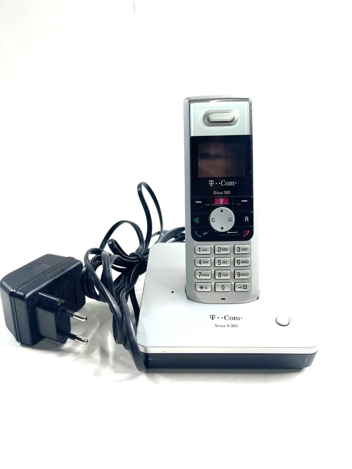 Telekom Sinus A 300 Festnetz Telefon schnurlos silber - Bild 1 von 4