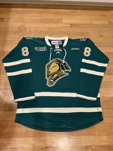 PATRICK KANE OHL LONDON KNIGHTS GREEN CCM 7187A HOCKEY TRIKOT GR 52 - Bild 1 von 7