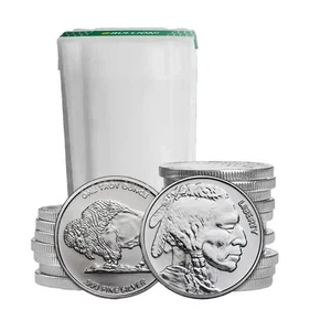 1 oz Silver Buffalo Round .999 Fine Silver - Tube of 20 Rounds - Picture 1 of 4