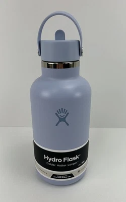 Botella de agua Hydro Flask - Acero inoxidable aislado - Tapa de paja ancha, SURF Foto 1 de 4