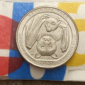 2020 P American Samoa FRUIT BAT National Park Quarter Mint Error Obverse ERROR - Picture 1 of 9