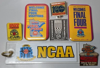 Qty 7 1991 1992 Final Four NCAA Basketball Championship Indianapolis Pins Duke - Image 1 of 4