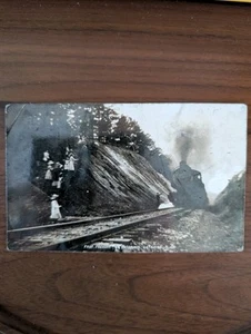 Freight Train Entering Catawba North Carolina NC RPPC C. 1910 - Picture 1 of 3