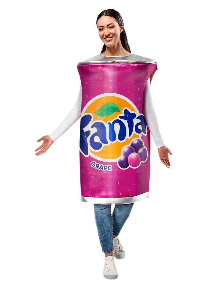 Disfraz Coca-Cola Uva Fanta Adultos Unisex Talla Única Bebida Tema Foto 1 de 4