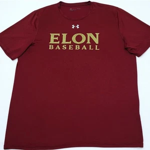 TEAM PUBLISHED Under Armour Elon Phoenix Baseball #7 rot Shirt Herren LARGE L - Bild 1 von 7