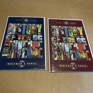 NM HISTORY OF DC UNIVERSE 1 & 2 Lot- Marv Wolfman & George Perez Comics - Picture 1 of 1