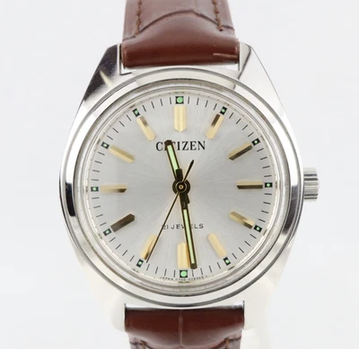 Vintage Citizen 53-8019 Men's Manual Watch 1970s Silver Dial 21 Jewels 33mm - Image 1 of 4