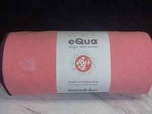 Manduka eQua Yoga Mat Towel Quick Drying Microfiber Dessert Flower 72" x 26.5”  - Picture 1 of 6