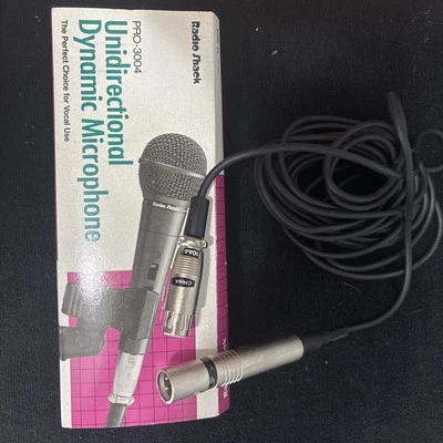 VTG Radio Shack Pro-3004 Unidirectional Dynamic Microphone IMP 600 ohm LNIB - Image 1 of 4