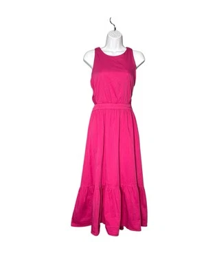 Vestido midi Peter SOM Collective rosa en capas mezcla de algodón Foto 1 de 4