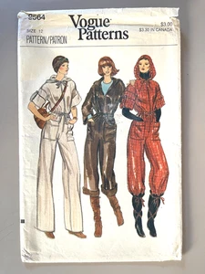1970's VOGUE Misses' Jumpsuit Pattern 9564 Size 12 UNCUT - Picture 1 of 2