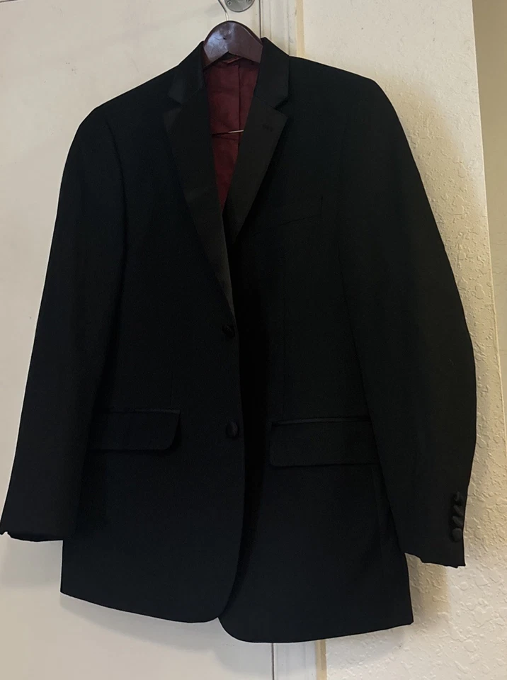 New Izod 2btn Black Tuxedo Jacket 38 S Short - Image 1 of 4