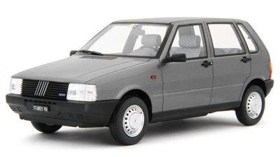 MODELLINO AUTO STATICO DIECAST LAUDO RACING FIAT UNO 55S 1983 GRIGIO SCALA 1:18 - Immagine 1 di 4