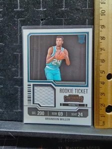 2024 Panini Contenders Basketball Brandon Miller ROOKIE PATCH Hornets  - Picture 1 of 2