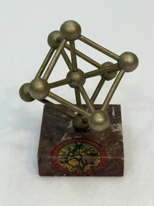 '58 Paperweight From The Brussels Worlds Fair Model Of The Atomium Bldg Souvenir - Picture 1 of 9