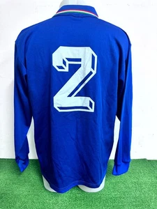 MAGLIA ITALIA BERGOMI MATCH WORN INDOSSATA SHIRT CAMISETA VINTAGE 1989 COA - Imagen 1 de 6