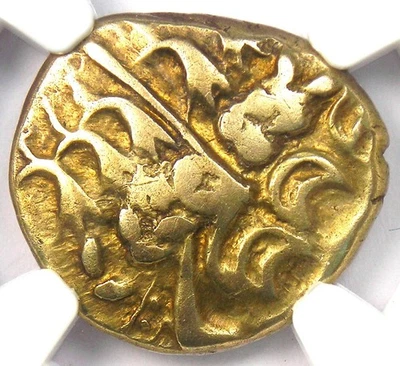 Gran Bretaña Belgae Oro AV Estater Caballo Apolo Moneda 80-50 A.C. - Certificada NGC VF Foto 1 de 4
