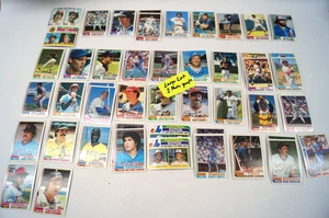 LOT (110) 1980s Topps MLB Baseball Cards Mixed Teams Pinella Griffey Ruhle C243 - Picture 1 of 10