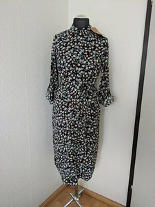 Vero Moda Damen Kleid schwarz bunt Größe S Blumenmuster - Bild 1 von 9