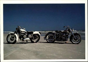 Tarjeta con motivo MOTORRAD Post-Card BIKE Harley Davidson am Daytona Beach Florida EE. UU. - Imagen 1 de 2