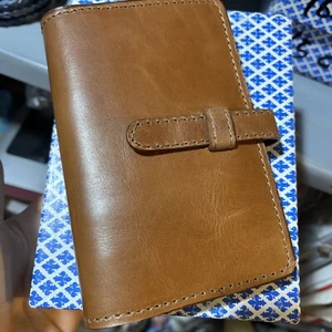 Agenda in pelle marrone 15x10 rif 165B Organizer Ufficio - Foto 1 di 4