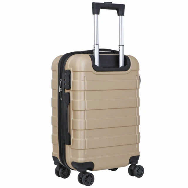 Segawe J0126252GSD 21 inch Carry-On - Black/Brown