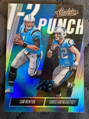 2018 Absolute One Two Punch #6 Christian McCaffrey Cam Newton - Image 1 of 4