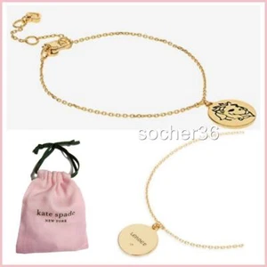KATE SPADE IN THE STARS LEO BRACELET K5227 GOLD TONE W/POUCH NIP $48 - Picture 1 of 5
