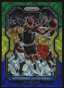 2020-21 Panini Prizm Prizms Choice Blue Yellow and Green #120 Anfernee Hardaway