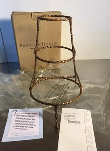 PRINCESS HOUSE ARTISTIC TWISTED METAL TIERED CADDY 4 Pc #2368 - Picture 1 of 4