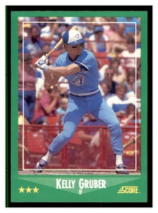 1988 Score #422 KELLY GRUBER Toronto Blue Jays ~C5C
