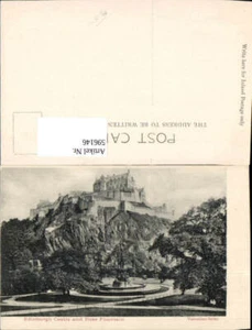 596146,Edinburgh Castle and Ross Fountain Brunnen Schloss United Kingdom - Picture 1 of 1