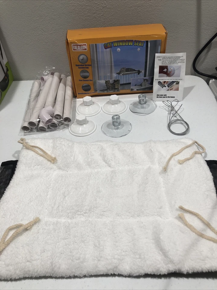 Manta polar resistente grande asiento ventana gato percha gato ZALALOVA Foto 1 de 3
