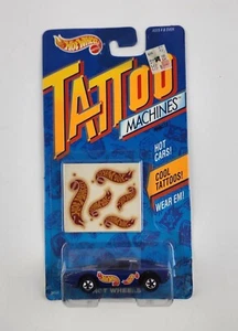 1992 Mattel Hot Wheels Die Cast Car Tattoo Machines Blue #3494 Ferrari? New - Picture 1 of 8