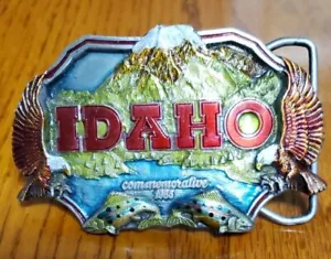 IDAHO Commemorating Great State 1985 Siskiyou Buckle - Picture 1 of 5