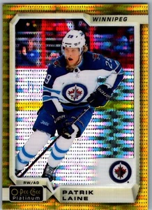 18-19 O-PEE-CHEE PLATINUM SEISMIC GOLD - PATRIK LAINE /50 #128 WINNIPEG JETS - Picture 1 of 2