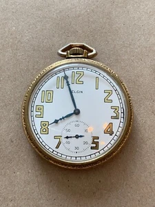 Elgin Antique Openface Pocket Watch 17 Jewels Grade 345 - Picture 1 of 6