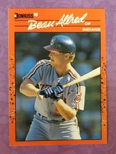 1990 Donruss #691 Beau Allred Cleveland Indians Baseball Card - PC Quality & TTM