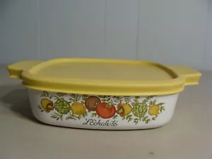 1 Corning A-1-B One Quart Casserole W/ Storage Lid In The Spice Of Life Pattern - Picture 1 of 4