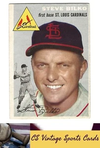 1954 Topps #116 Steve Bilko GLUE BACK - Picture 1 of 2