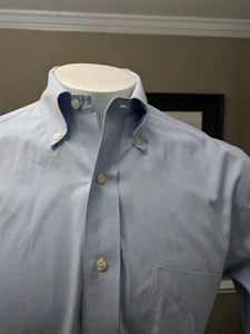 Brooks Brothers Non Iron Classic Fit Blue Button Down Dress Shirt 15x33 - Picture 1 of 4