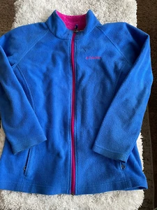 Columbia girls sz. 14/16 classic blue jacket. Cute, grt colors. Nt Desc** - Picture 1 of 10