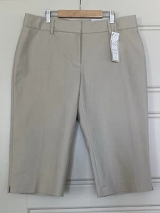 Charter Club Pants Shop Modern Fit Skimmer Capri Beige size 12 - Picture 1 of 7
