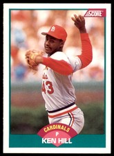 1989 Score Rookie & Traded Ken Hill St. Louis Cardinals #98T