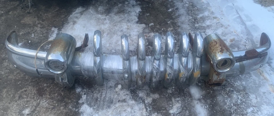 1950 年别克特殊 Century Roadmaster 前保险杠总成鼠杆 人洞 — 第 1/4 张图片