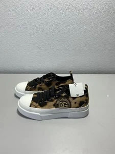 Dolce And Gabbana Low Top Womens Size 4 Leopard print sneakers - Picture 1 of 6