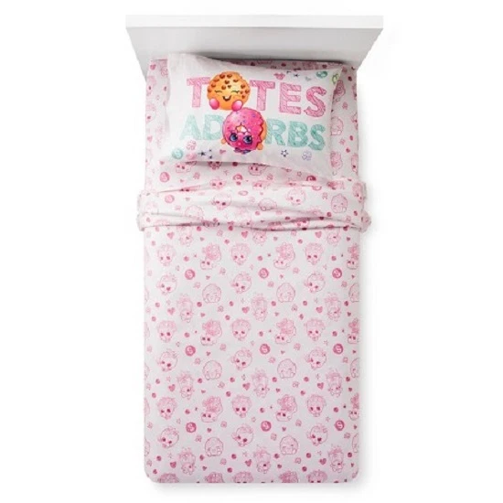 Shopkins Totes Adorbs Sheets Set Size Full 4 Pc
